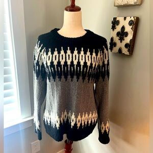 J.Crew cozy fair isle crew neck sweater!
